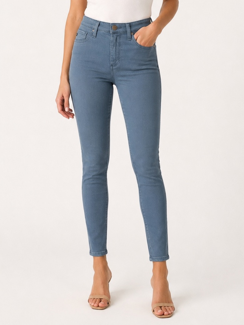 AG Adriano Goldschmied Farrah High Rise Skinny Ankle Jeans Blue 25 NWT